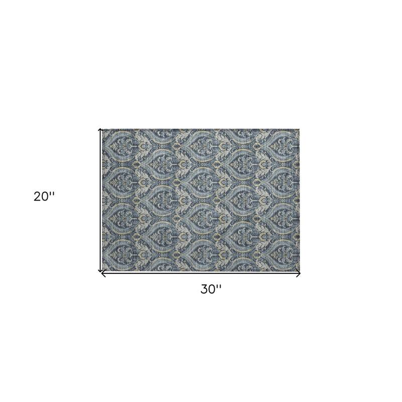 Rami Graceful Floral Weather Resistant Classic Meets Modern Outdoor Rug