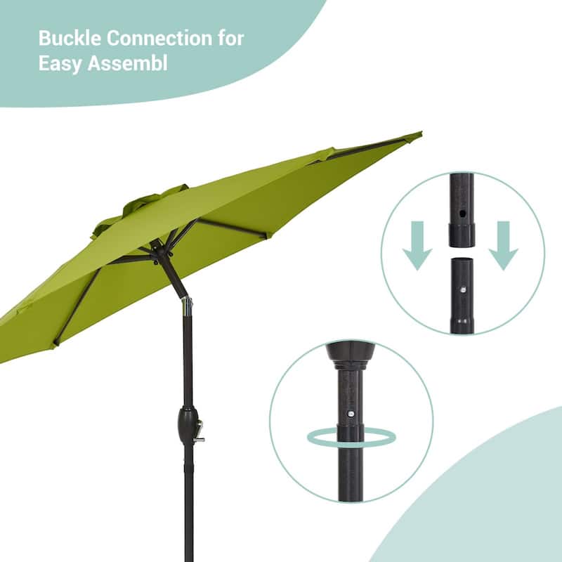 Bonosuki 7.5Ft Patio Market Umbrella Weather-Resistant Table Umbrella