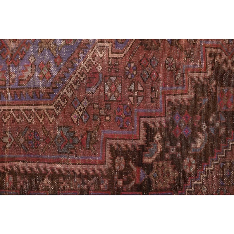 ECARPETGALLERY Hand-knotted Antalya Vintage Dark Red Wool Rug - 4'0 x 6'1