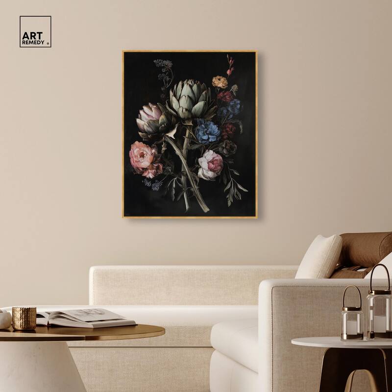 Moody Artichoke III Canvas by Art Remedy