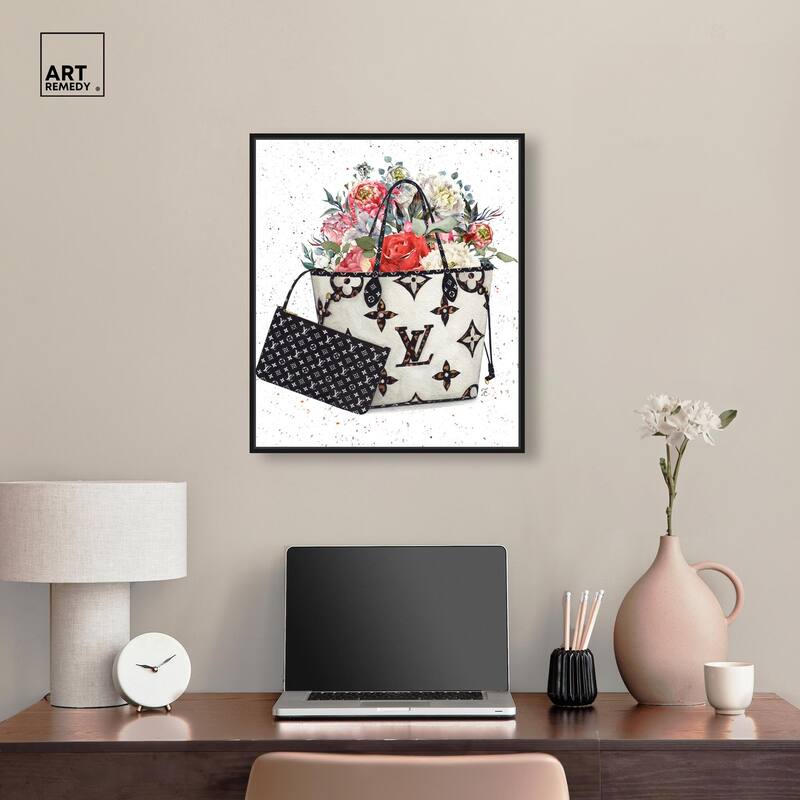 Floral Summer Bag Canvas by Art Remedy