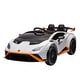 preview thumbnail 22 of 26, Lamborghini children's electric four-wheel four-wheel drive with remote baby seating toy car White