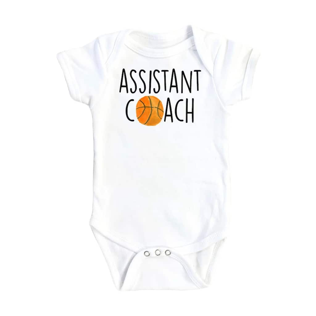 Assistant Basketball - Baby Boy Girl Clothes Infant Bodysuit Funny Cute Newborn