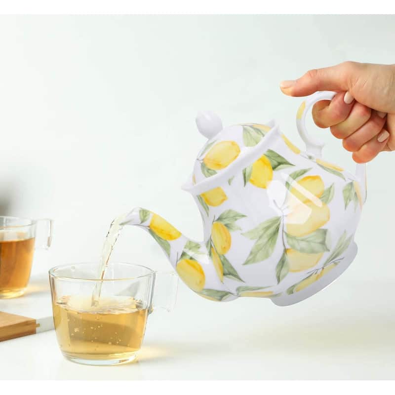 European Style Ceramic Teapot Coffee Pot Water Pot Porcelain Vintage Gift Tea Pot