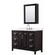 Option Dark Espresso / White Quartz Top / Polished Chrome