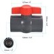 preview thumbnail 2 of 3, 2" UPVC Ball Valve Compact T-Handle for Irrigation and Water Treatment, Grey Grey