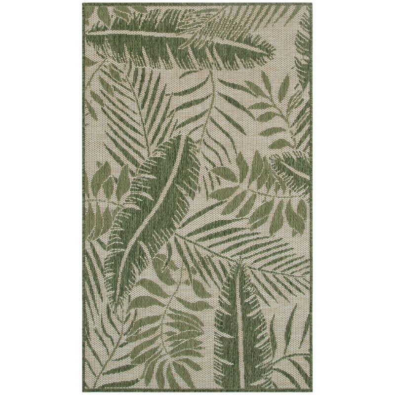 Nourison Garden Oasis Indoor/Outdoor Nature Area Rug - 3'x5' - Ivory/Green