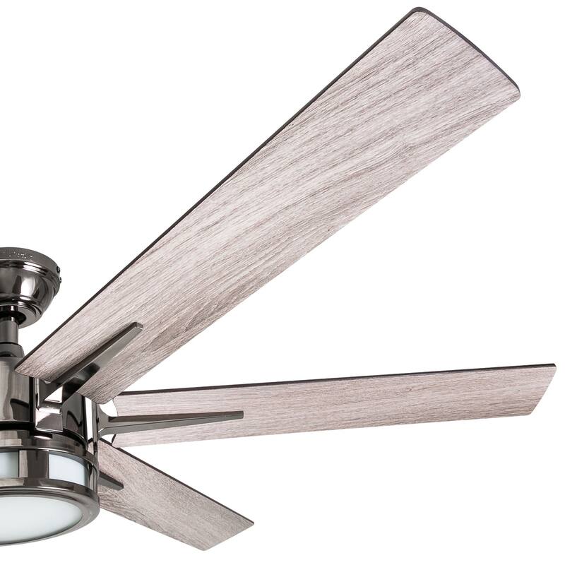 Honeywell Kaliza Modern Gun Metal Indoor Ceiling Fan with Light & Remote Control