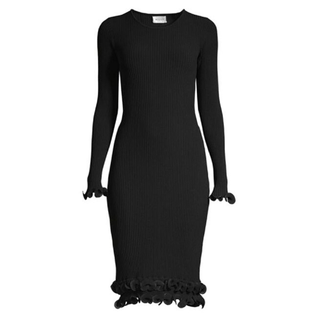 black fitted dress outfit