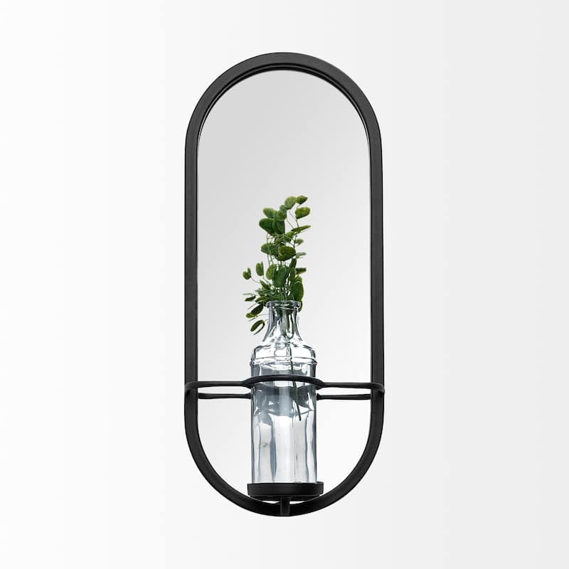 Katherine Wall Mounted Mirror w/ Flower Vase