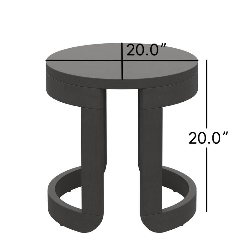 Corvus Rosario Acacia 20" Round Outdoor Coffee Table