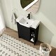 preview thumbnail 1 of 26, Jentoria 28" Bathroom Vanity with Sink, Mini FreeStanding Bathroom Vanity with Soft Close Door and Adjustable shelf Black