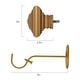 preview thumbnail 19 of 17, Elrene Florence Window Curtain Rod and Stacked Squares Shaped Finial