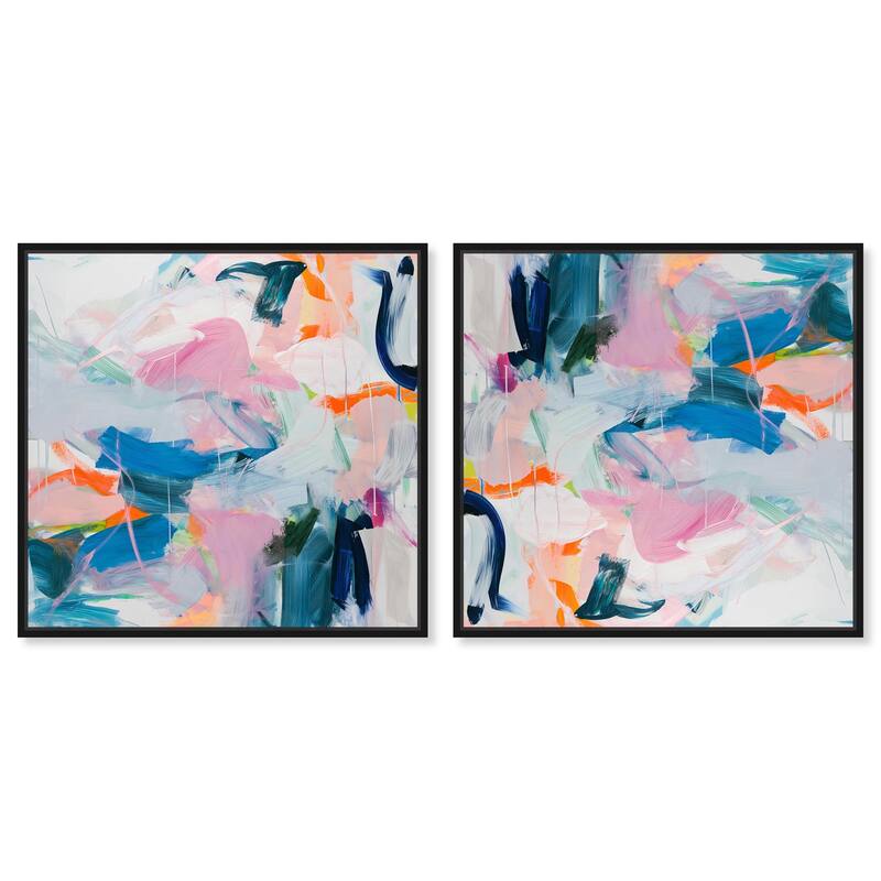 Sunset Beach Drive Canvas by Art Remedy - 54" x 36" - Black