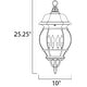 preview thumbnail 2 of 1, Maxim Crown Hill 26" Tall 4 Light Outdoor Lantern Pendant
