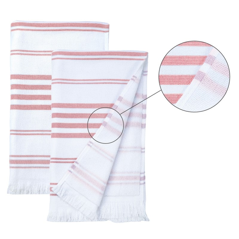 Hammam Hand Towels for Kitchen 16X28 Inch by Ample Decor - 4 Piece