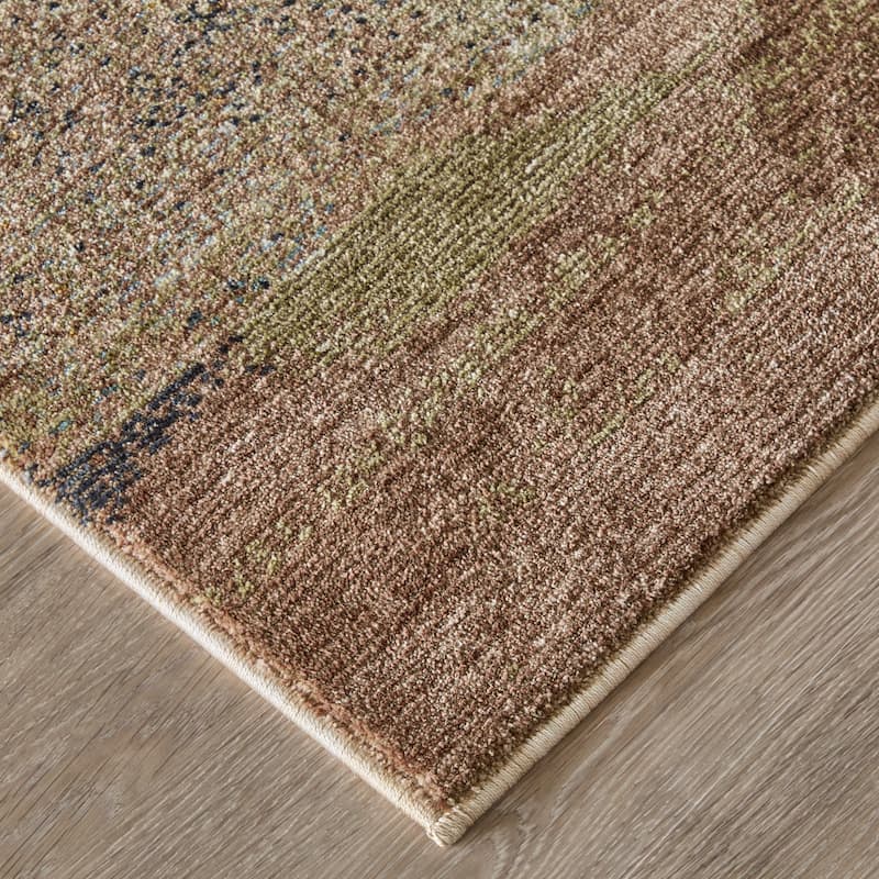 Grand Bazaar Stirling Machine Made Abstract Modern Area Rug