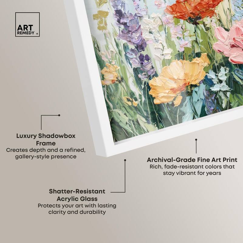 Summer Abundance III Shadowbox by Art Remedy