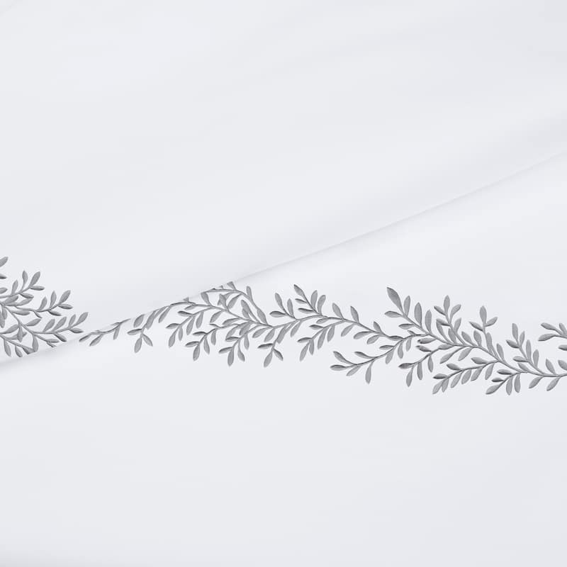 Home Sweet Home Collection 600TC Cotton Floral Embroidery Duvet Set - 3 Color
