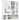 Costway Wall Mount Mirror Cabinet Bathroom Medicine Cabinet Organizer - 22'' x 5'' x 23''(L x W x H)