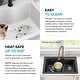 preview thumbnail 27 of 33, KRAUS Quarza Granite 33 inch 60/40 Undermount Drop-in Kitchen Sink