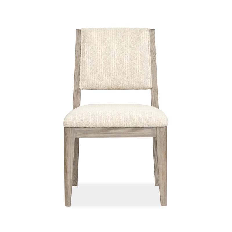 Magnussen Home Braelyn Dorian Grey Upholstered Side Chair Two Pack - 20.75''W x 24''D x 34.25''H