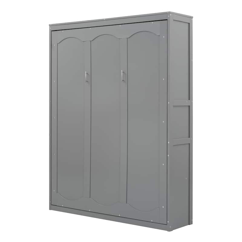 Queen Murphy Bed with Shelves