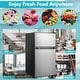 preview thumbnail 7 of 8, Costway 3.2 Cu.Ft Mini Refrigerator with Freezer Compact Fridge with - See Details