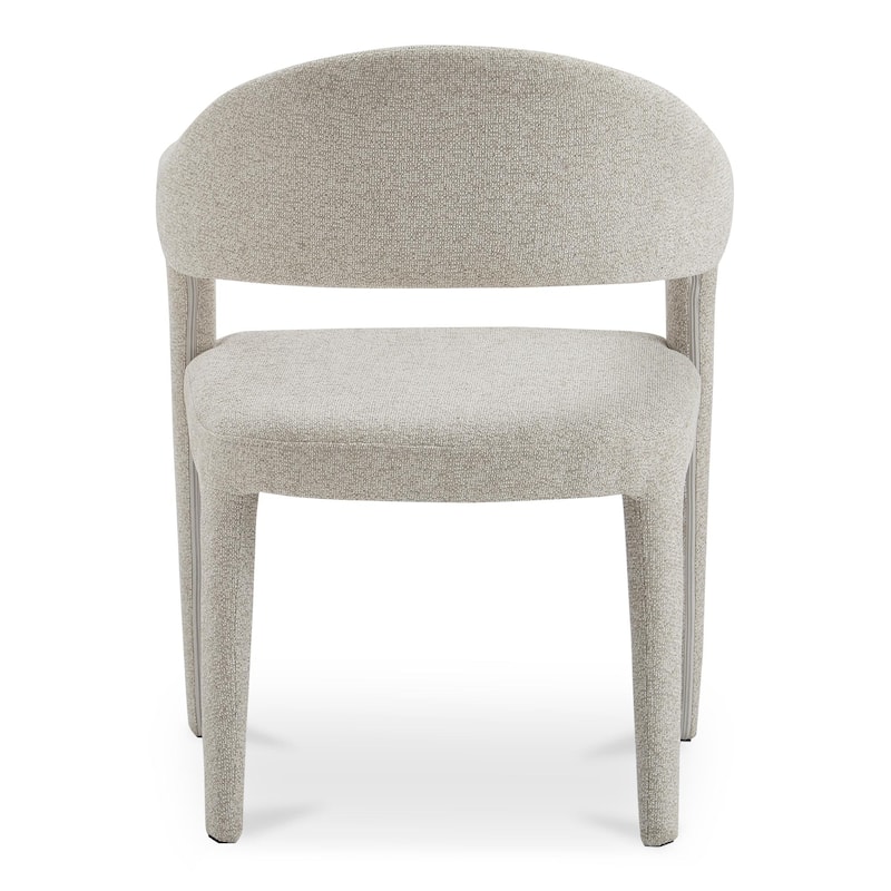 NADAAL STUDIOS Bryn, Upholstered Dining Chair With Open Barrel Back - 23.6"W x22.6"D x31.9"H