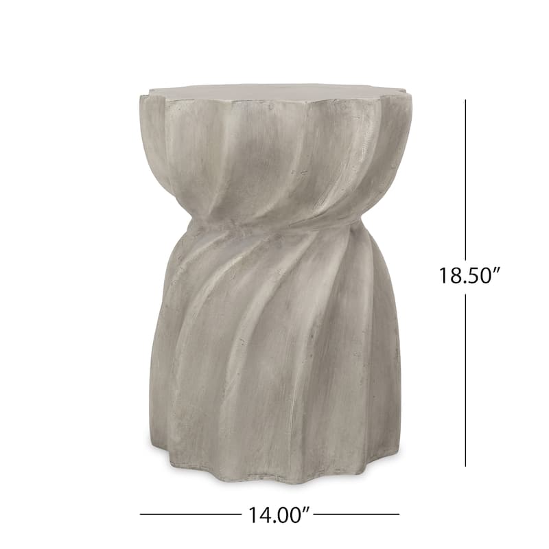 Canis Outdoor Lightweight Accent Side Table by Christopher Knight Home - 14.00"W x 14.00"D x 18.50"H