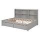 preview thumbnail 13 of 33, Twin/ Full Size Minimalistic Platform Bed Frame w/ Bookcase & Drawers