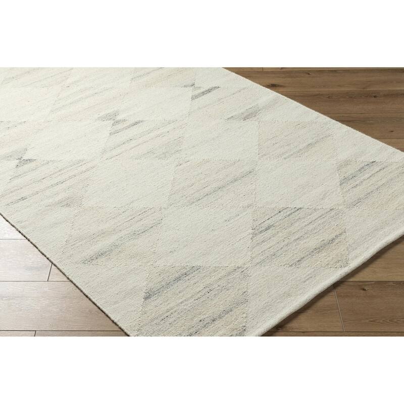 Keyonna Casual Solid Color Wool Area Rug