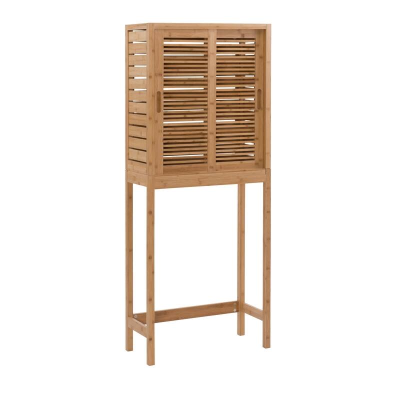 Bracken Bamboo Space Saver Hutch - Natural