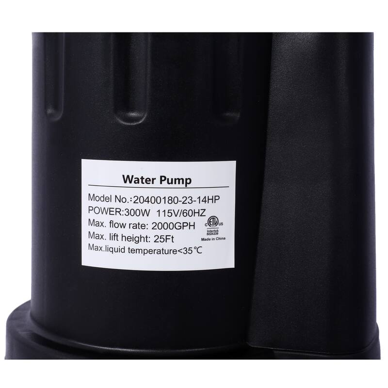 Portable Electric Thermoplastic Utility Pump with 10' Power Cord - Black