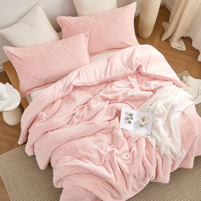 Peak of Cozy - Coma Inducer® Oversized Comforter Set - Softest Pink