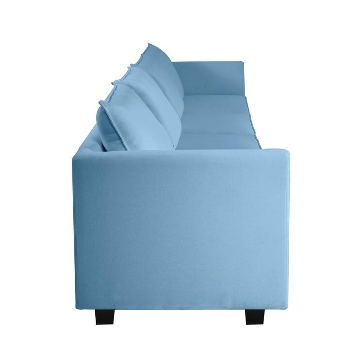 Modern DIY Collection - Convertible Modular Sectional Sofa - Linen Sofa Couch for Living Room Apartment Office