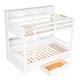 preview thumbnail 20 of 24, Twin-Over-Twin Wood Bunk Bed with Storage Drawer & Shelves