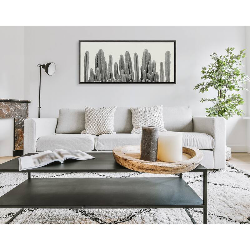 Kate and Laurel Cactus Garden Canvas by The Creative Bunch Studio