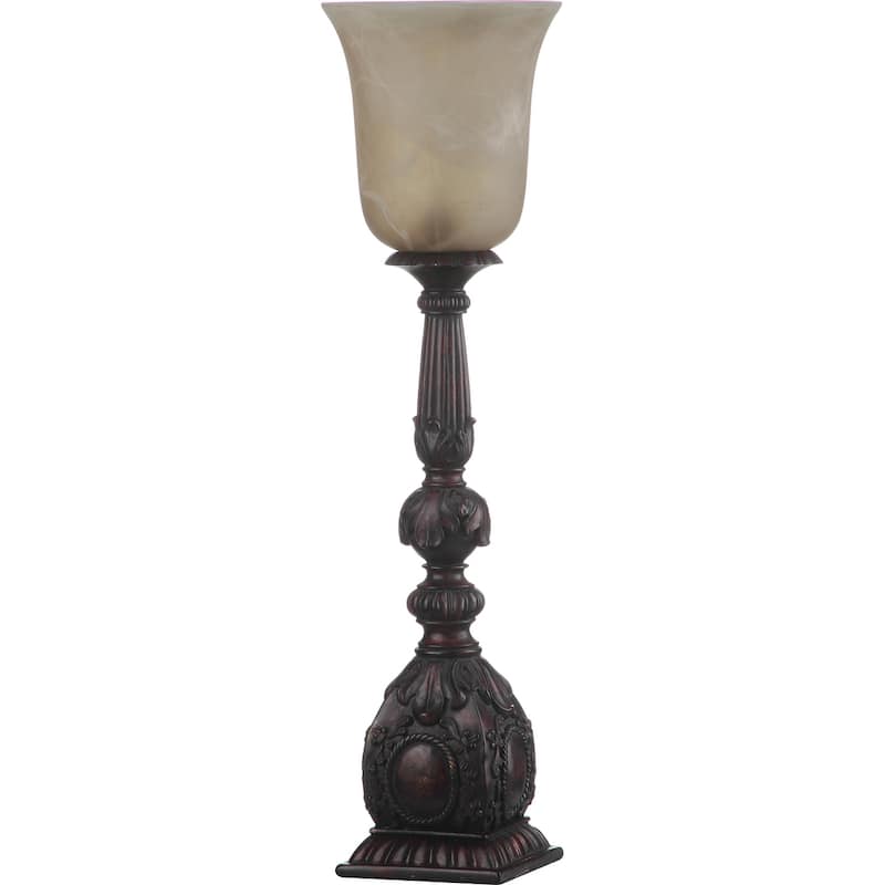 SAFAVIEH Lighting Faize 28-inch Artifact Oil-Rubbed Bronze Table Lamp (Set of 2) - 8Wx8Dx28H