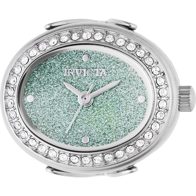 Invicta Women's 49597 Mini Quartz 2 Hand Green Dial Ring Watch