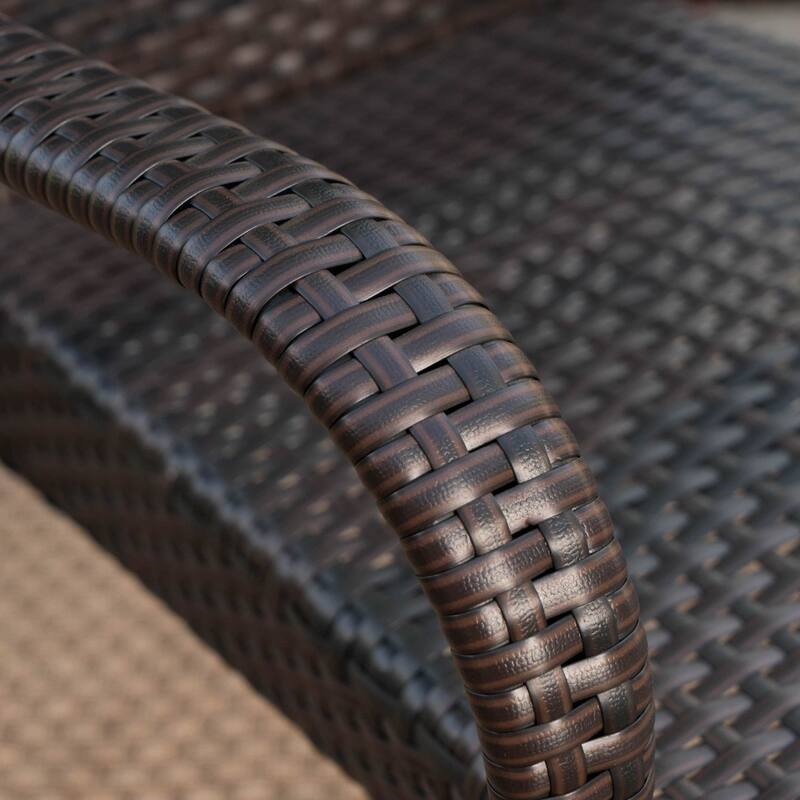 Christopher Knight Home - Salons Outdoor 6 Piece Wicker Wood Dining Set