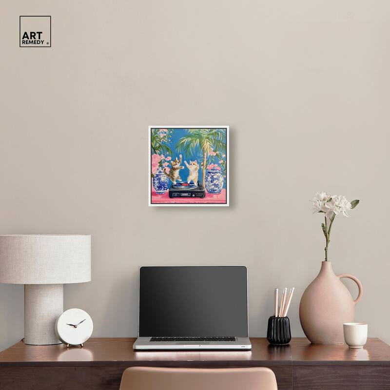 Turntable Twirlers Canvas by Art Remedy