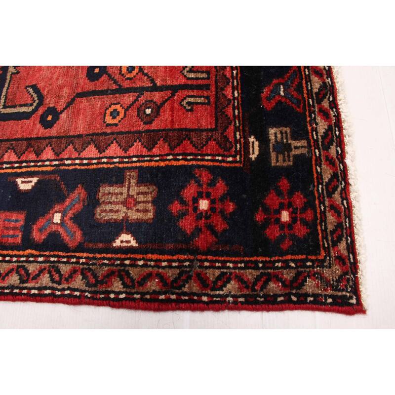 ECARPETGALLERY Hand-knotted Anadol Red Wool Rug - 3'7 x 13'7