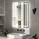 preview thumbnail 17 of 61, LED Bathroom Vanity Mirror Wall Mounted with Double Light Strip, 3-Color Dimmable, Anti-Fog, HD Tempered Glass, UL-Listed, ETL