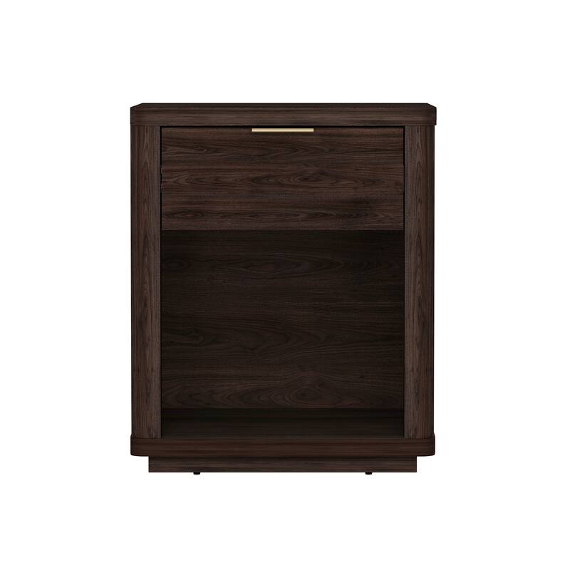 Manhattan Comfort Evelyn 1 Drawer Modern Nightstand