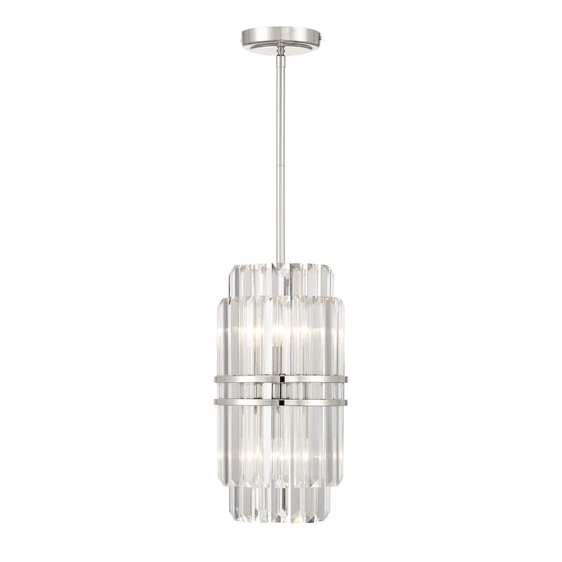 Crystorama Lighting Group HAY-1401 Hayes 8" Wide Crystal Mini Pendant