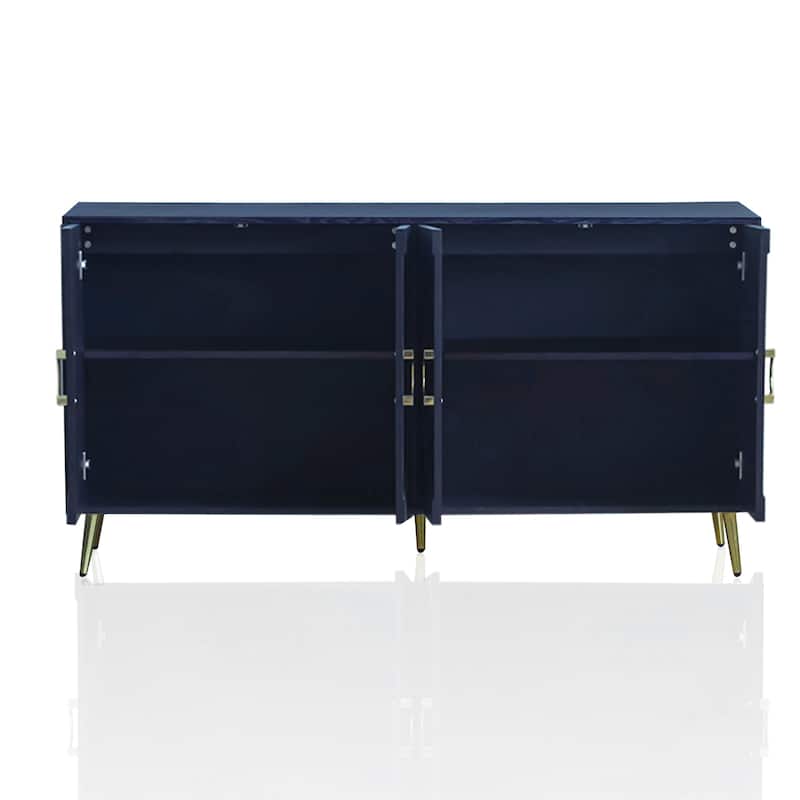 Navy Blue Storage Cabinet Sideboard Buffet Cabinet TV Console Table