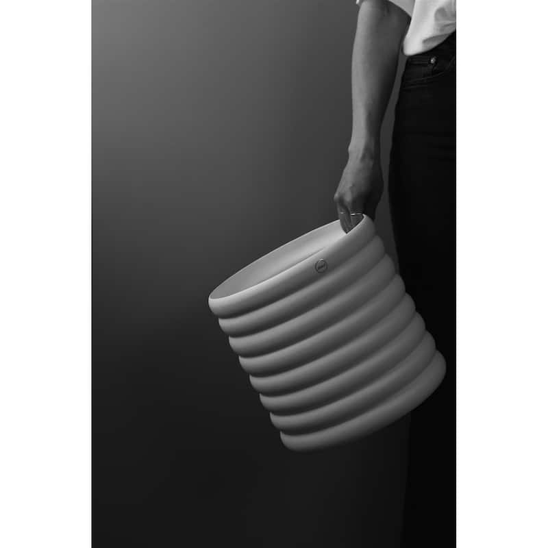 X-Lg. MUD White Planter - White
