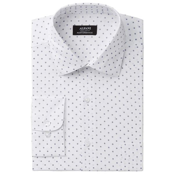 mens black dress shirt with white polka dots