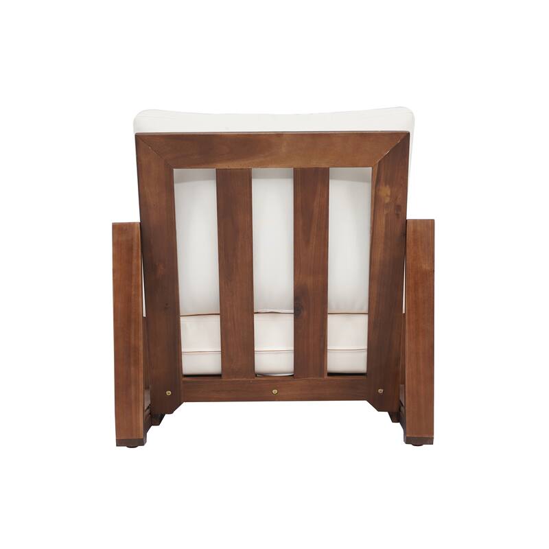Westchester Acacia Wood Outdoor Club Chair with Cushion by Christopher Knight Home